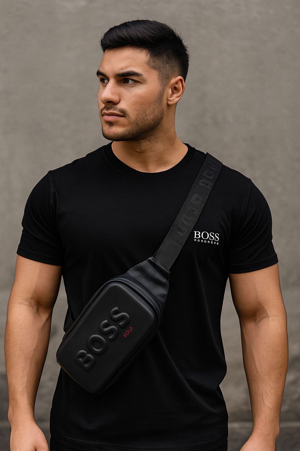 Vista 11 de DUO PERCHERO Y CAMISETA BOSS - COLOR PERCHERO: NEGRO, TALLA CAMISETA: S